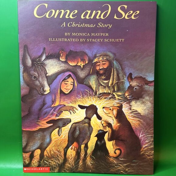 Nativity Christmas Story Picture Book Lot This Is the Star Come See Scholastic - Picture 3 of 16